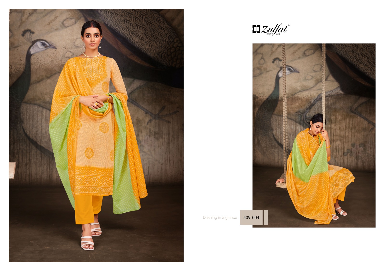 zulfat designer suits adeena  cotton regal look salwar suit catalog