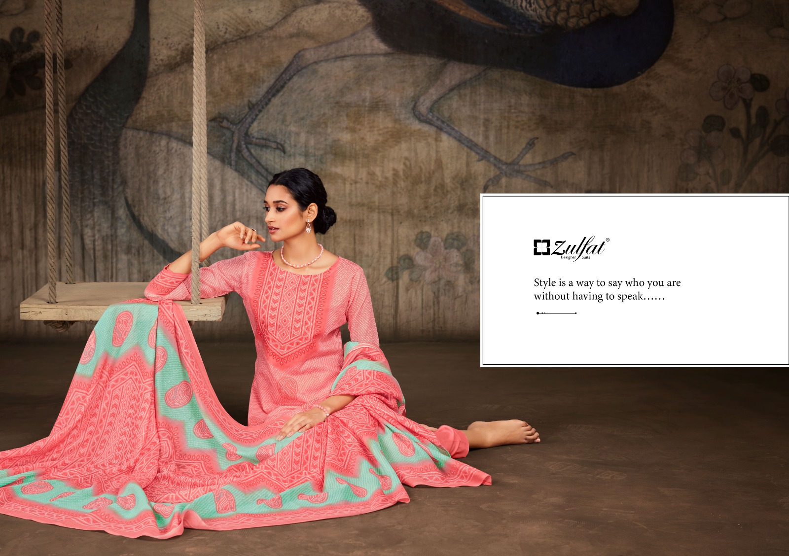 zulfat designer suits adeena  cotton regal look salwar suit catalog