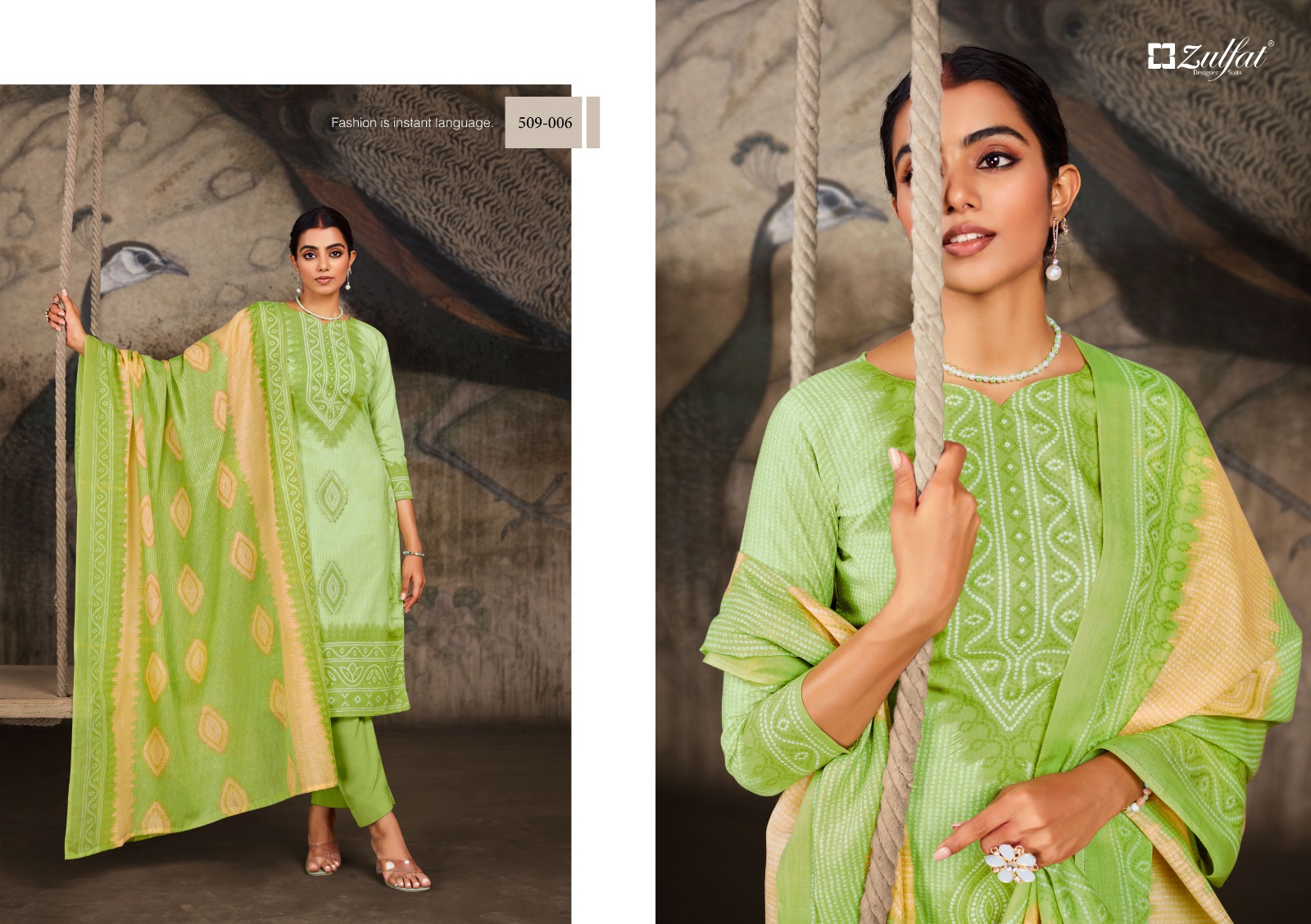 zulfat designer suits adeena  cotton regal look salwar suit catalog