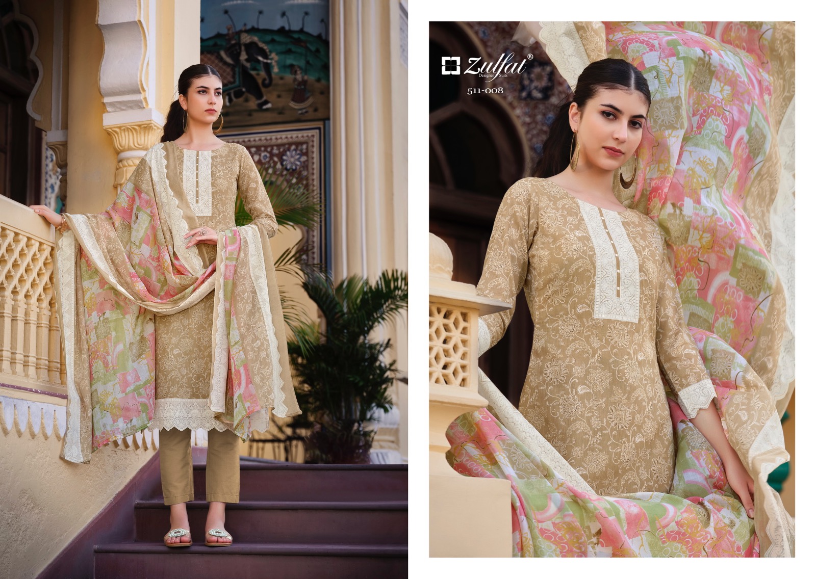 zulfat designer suits Biba cotton regal look salwar suit catalog