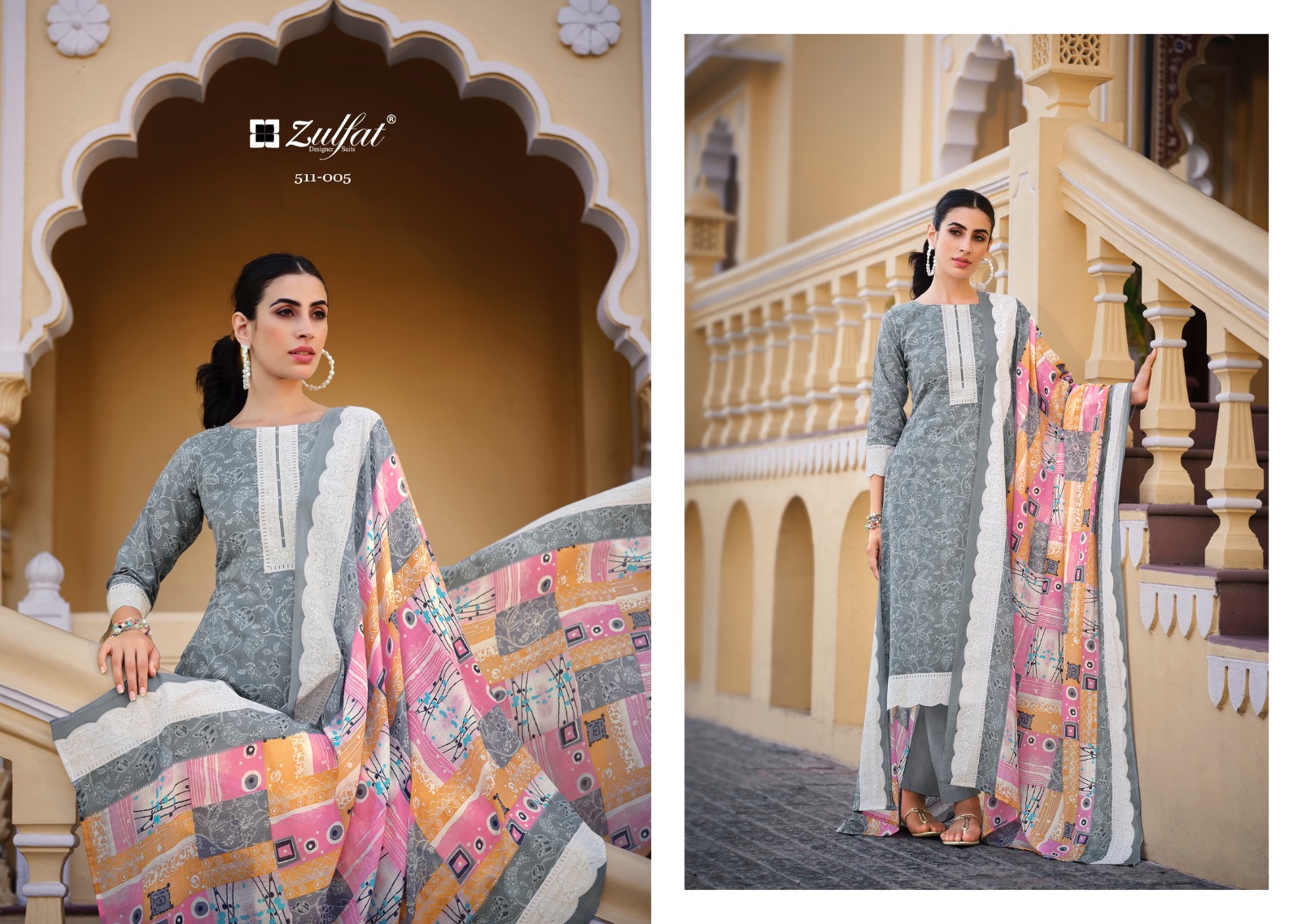 zulfat designer suits Biba cotton regal look salwar suit catalog