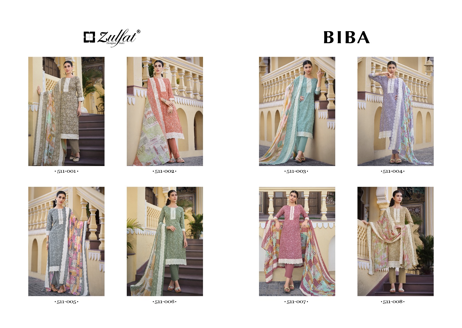 zulfat designer suits Biba cotton regal look salwar suit catalog