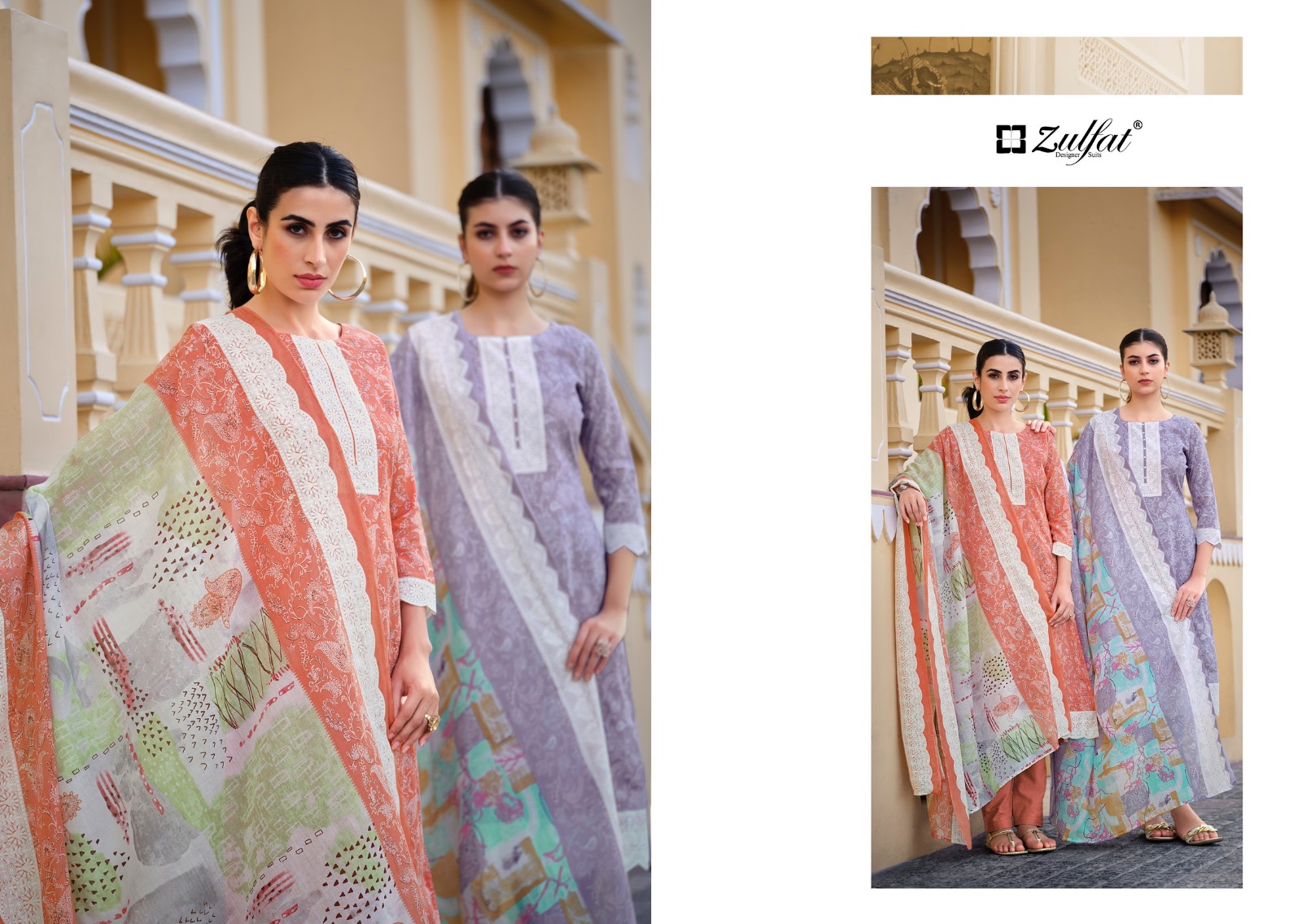 zulfat designer suits Biba cotton regal look salwar suit catalog