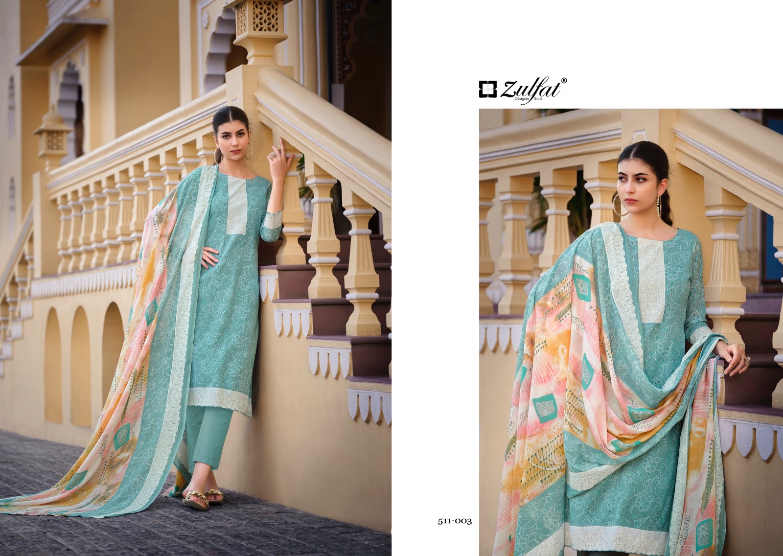 zulfat designer suits Biba cotton regal look salwar suit catalog