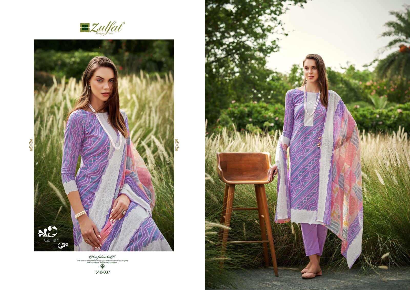 zulfat designer suits gulfam cotton regal look salwar suit catalog