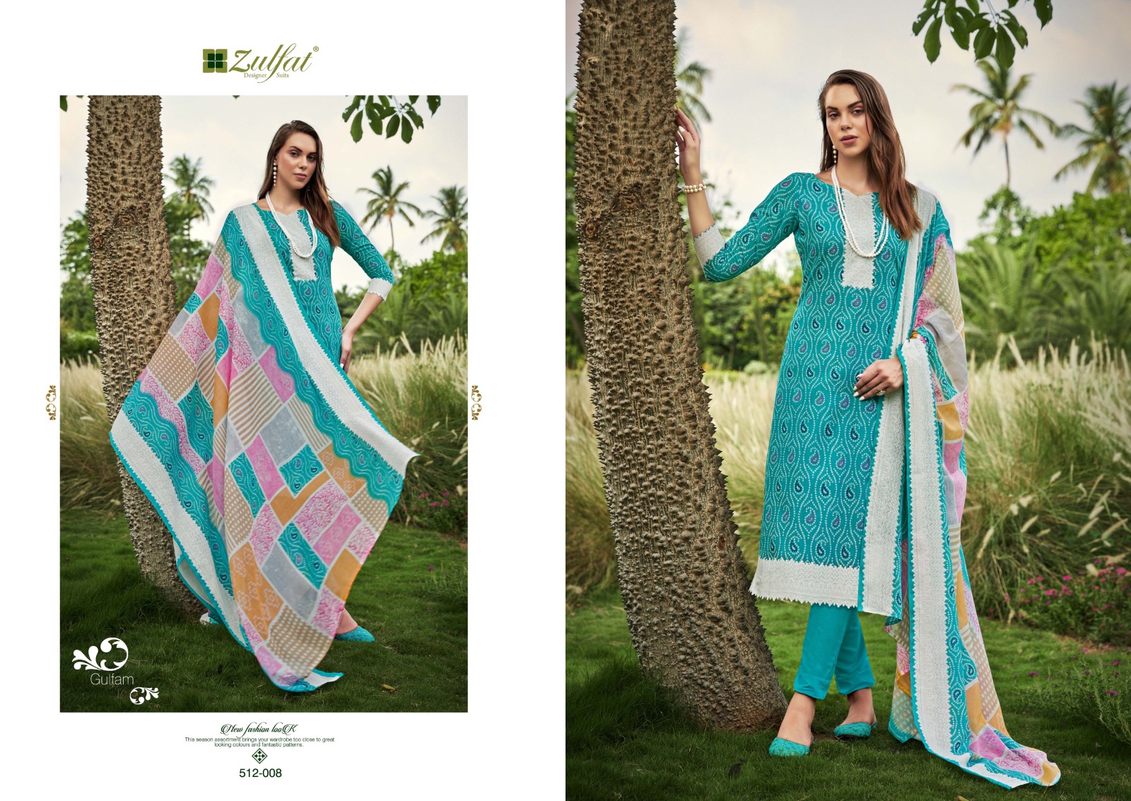 zulfat designer suits gulfam cotton regal look salwar suit catalog