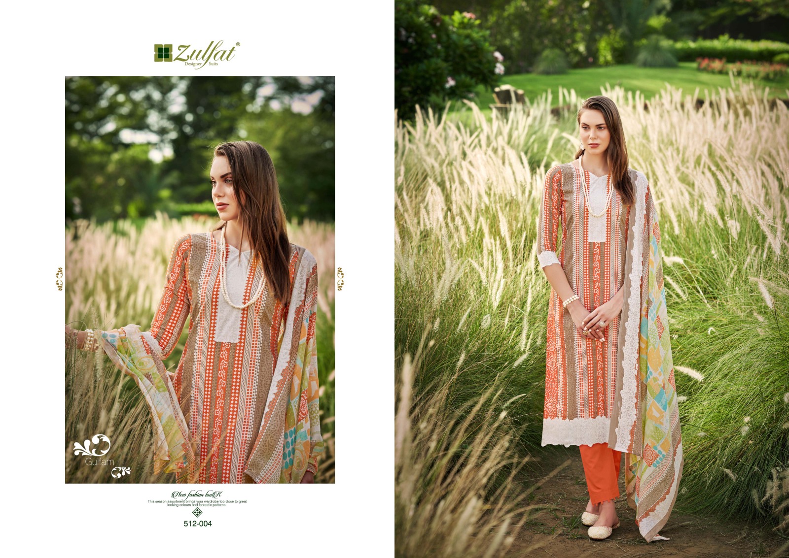 zulfat designer suits gulfam cotton regal look salwar suit catalog