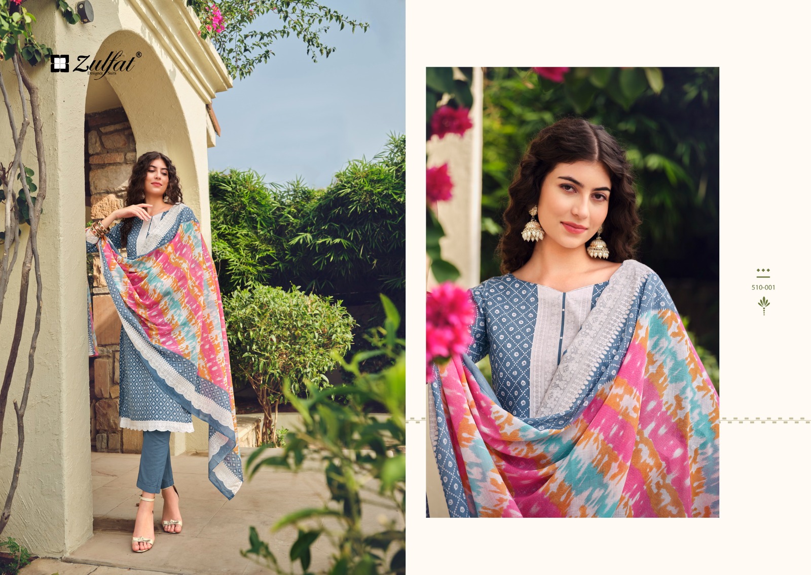 zulfat designer suits Isabella cotton regal look salwar suit catalog