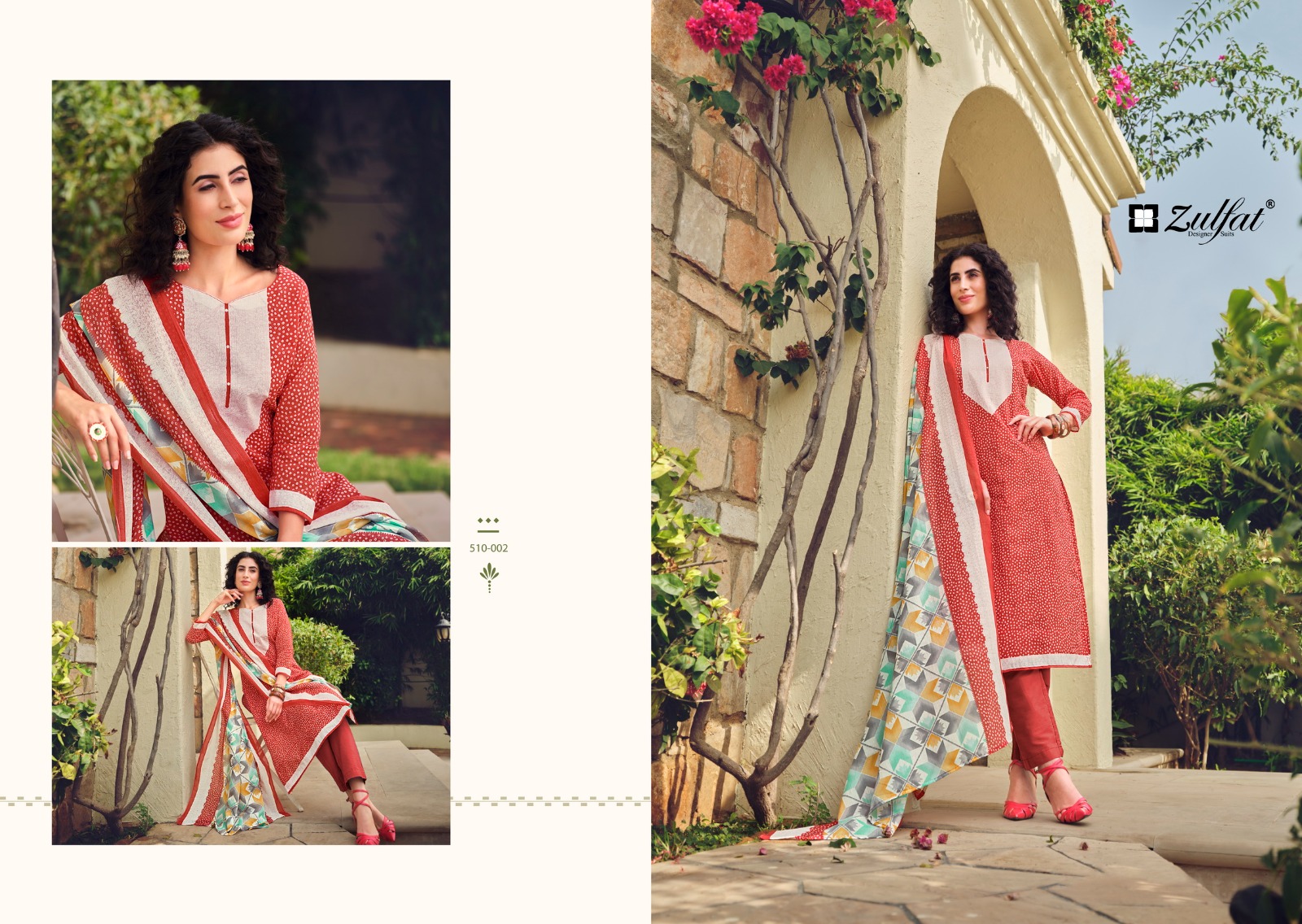 zulfat designer suits Isabella cotton regal look salwar suit catalog