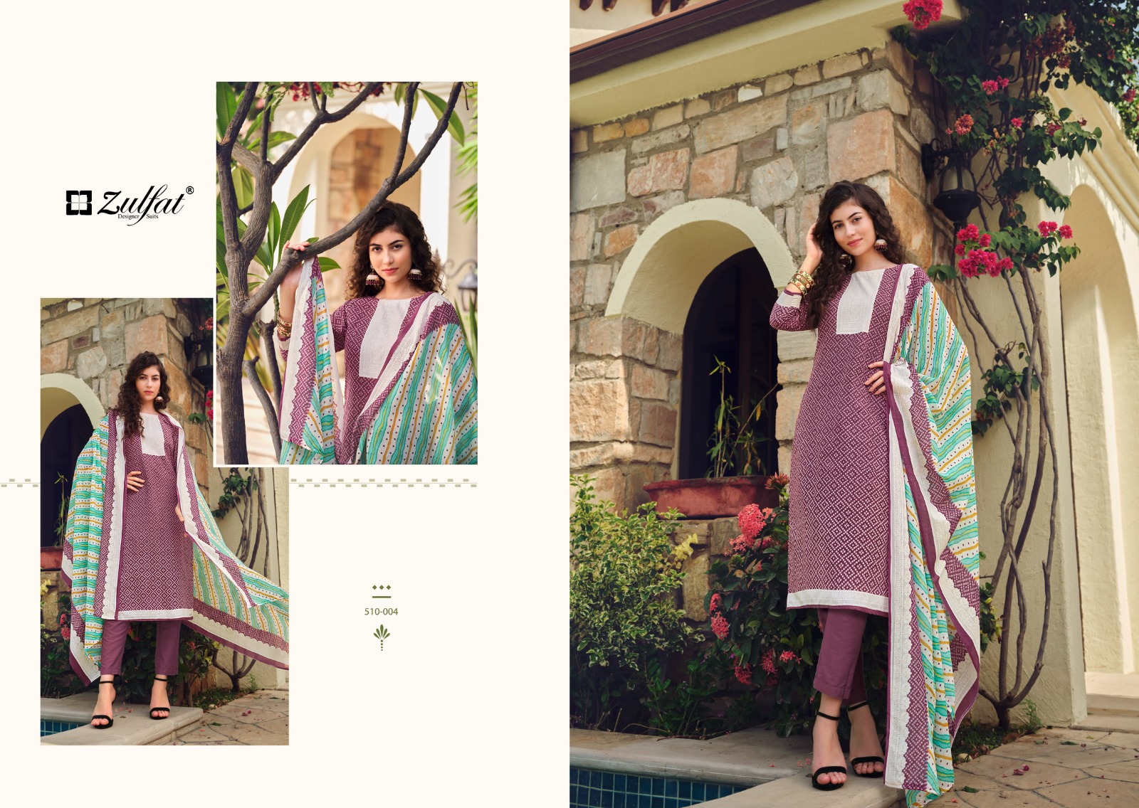 zulfat designer suits Isabella cotton regal look salwar suit catalog