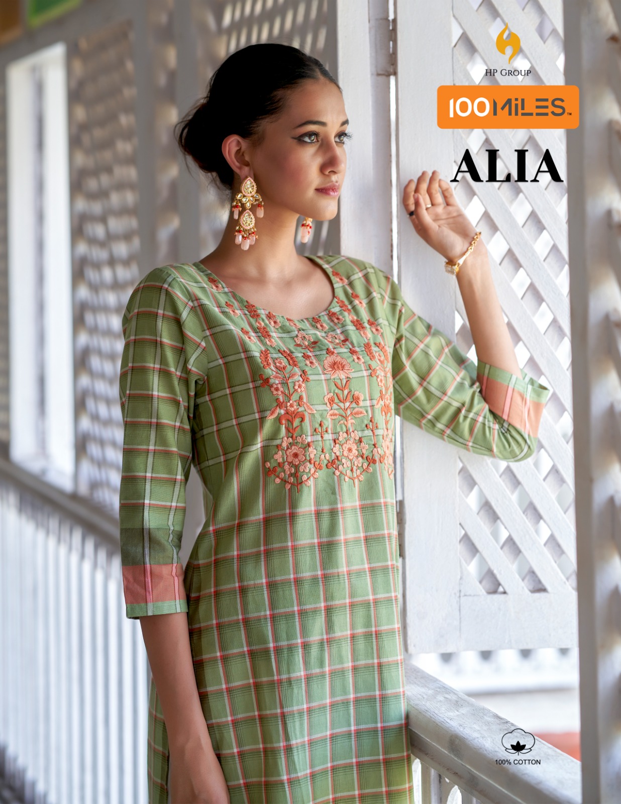 100 miles alia cotton innovative look kurti catalog