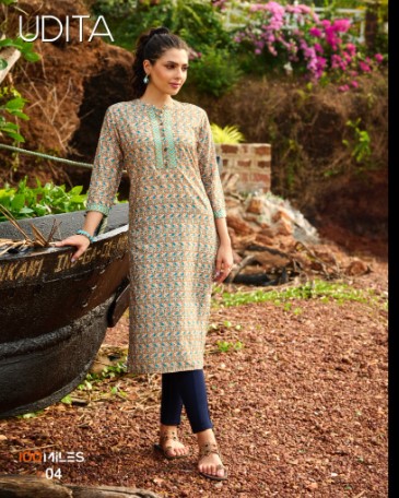 100 milles udita fancy exclusive print kurti catalog