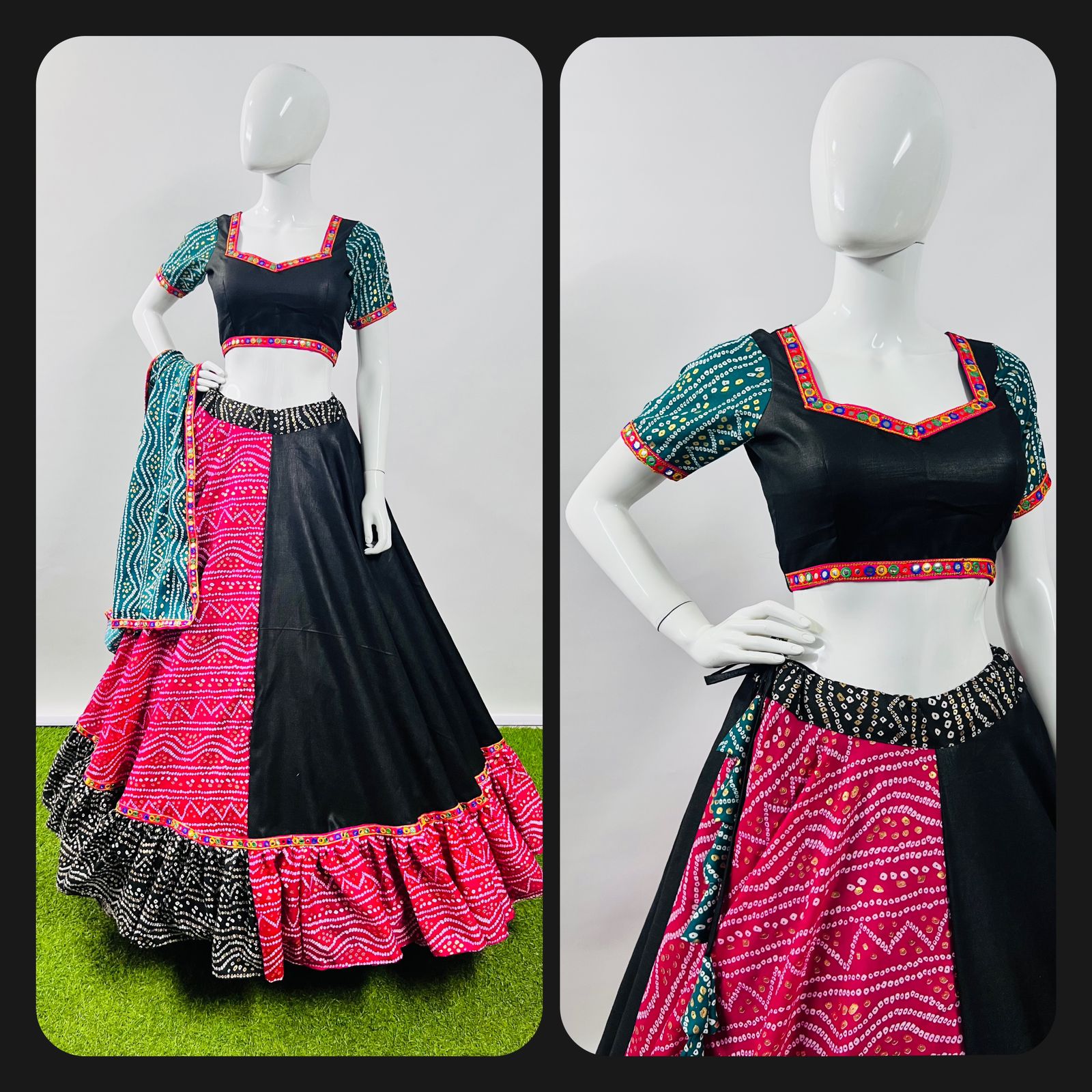 aawiya official awy 7042 cotton festive look lehenga single