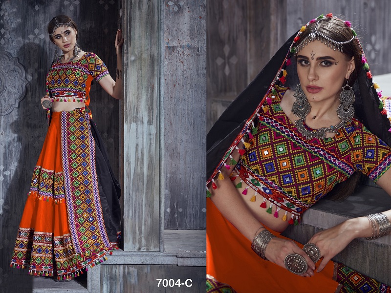 aawiya official rajwadi vol 1 colour box 2023 d no 7004 silk grace ful look lehenga catalog