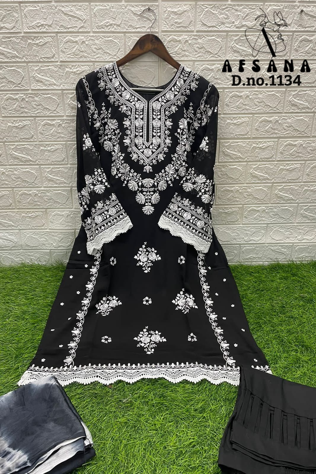 Afsana d no 1134 Georgotte innovative look salwar suit catalog