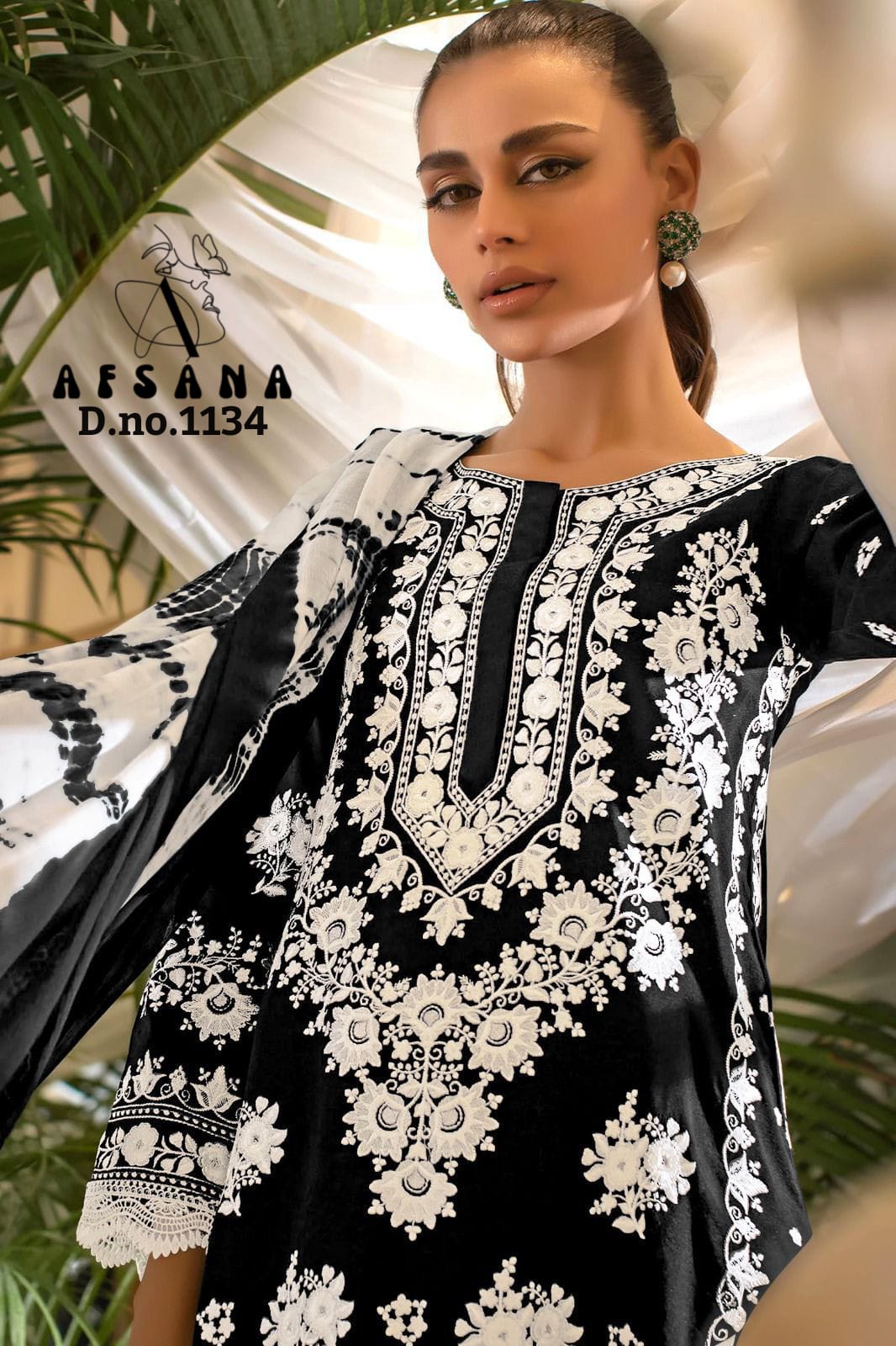 Afsana d no 1134 Georgotte innovative look salwar suit catalog