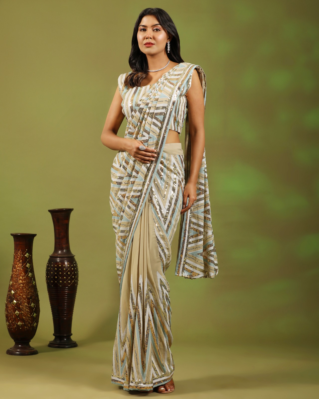 amoha trendz d no 255  viscose elegant look saree catalog