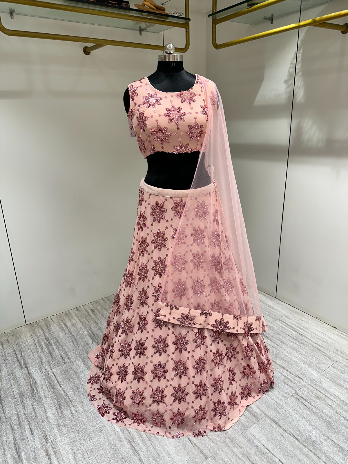 amoha trendz d no c 1904 Imported Sequin attrective look lehngha catalog