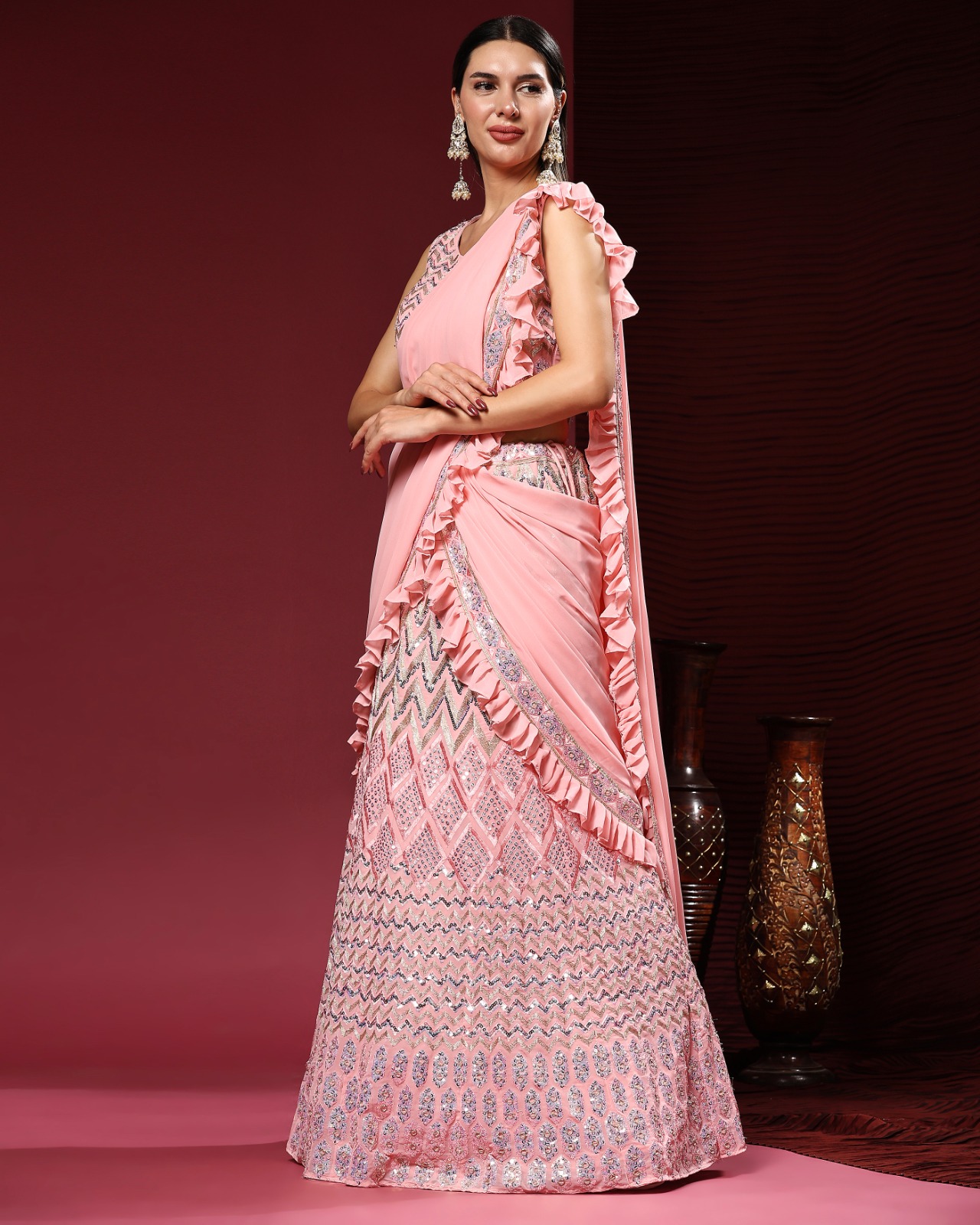 amoha trendz d no c 2008  viscose elegant lehenga catalog