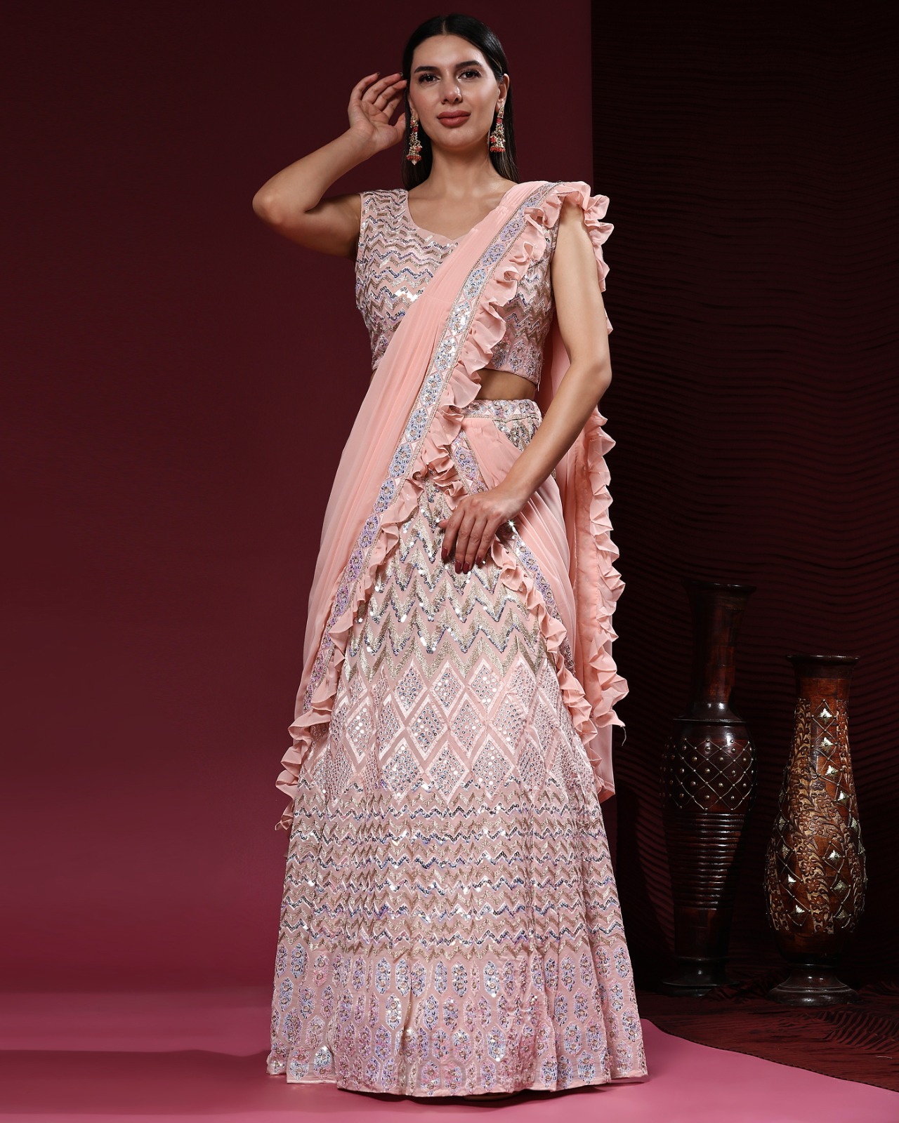 amoha trendz d no c 2008  viscose elegant lehenga catalog