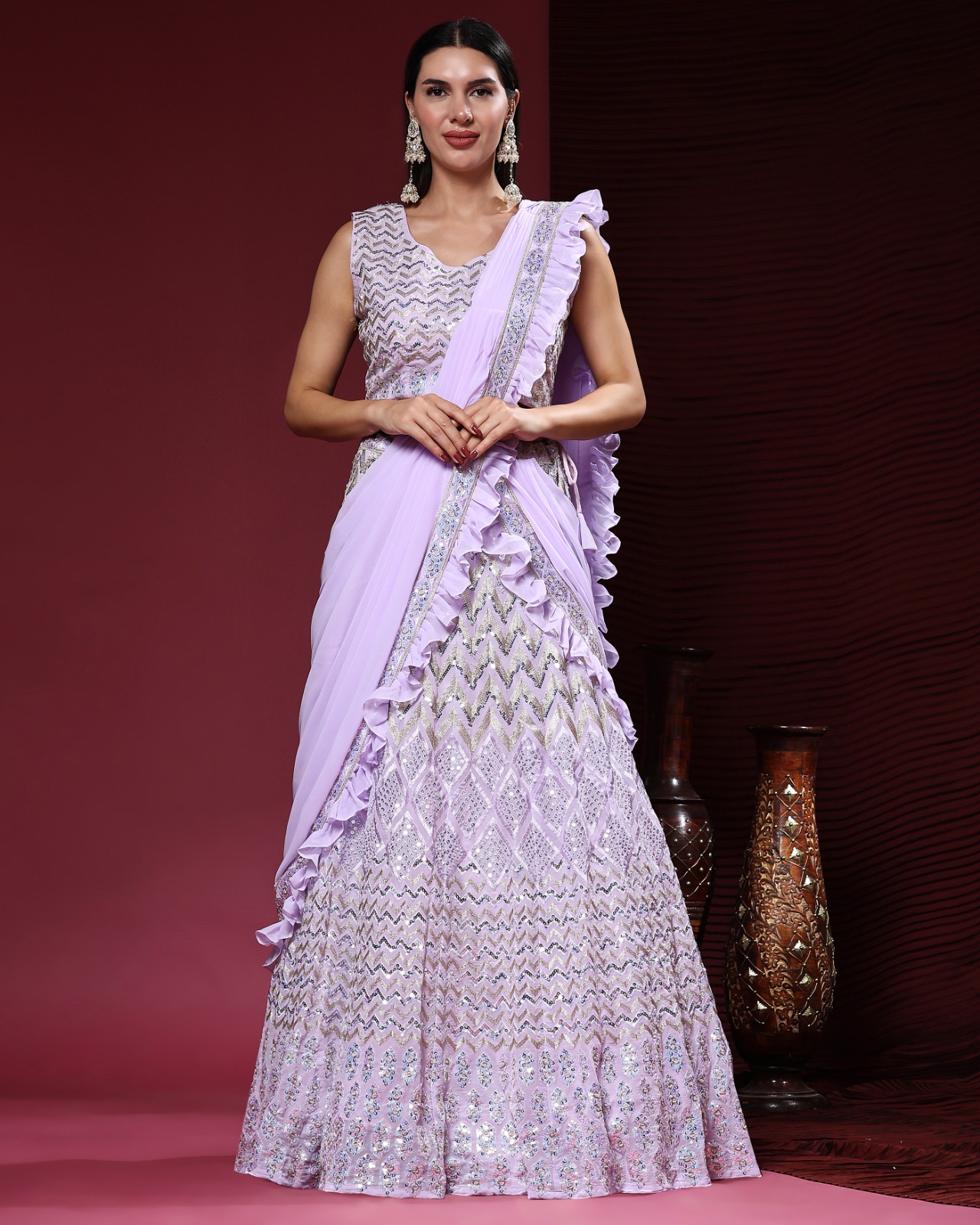 amoha trendz d no c 2008  viscose elegant lehenga catalog