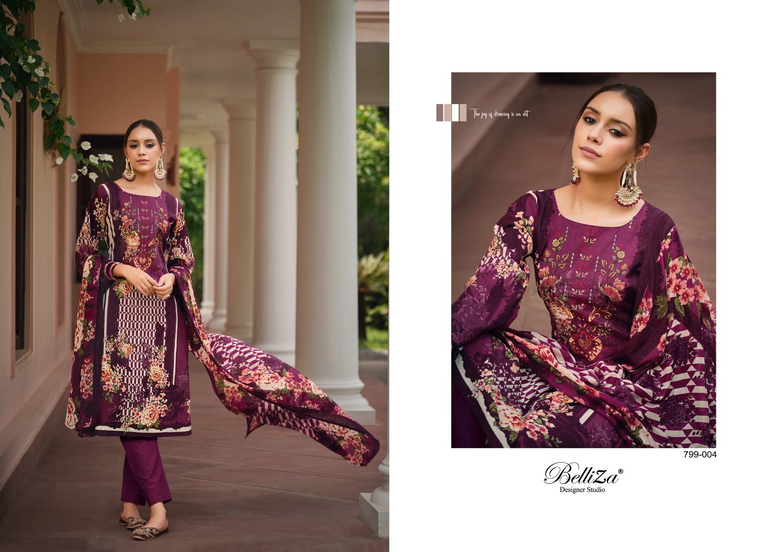 belliza designer studio Naira Vol 11 cotton innovative look salwar suit catalog