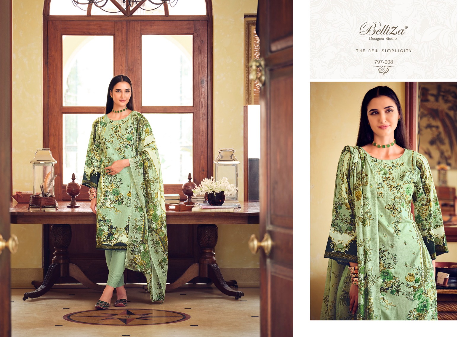 belliza designer studio naira vol 9 cotton innovative look salwar suit catalog