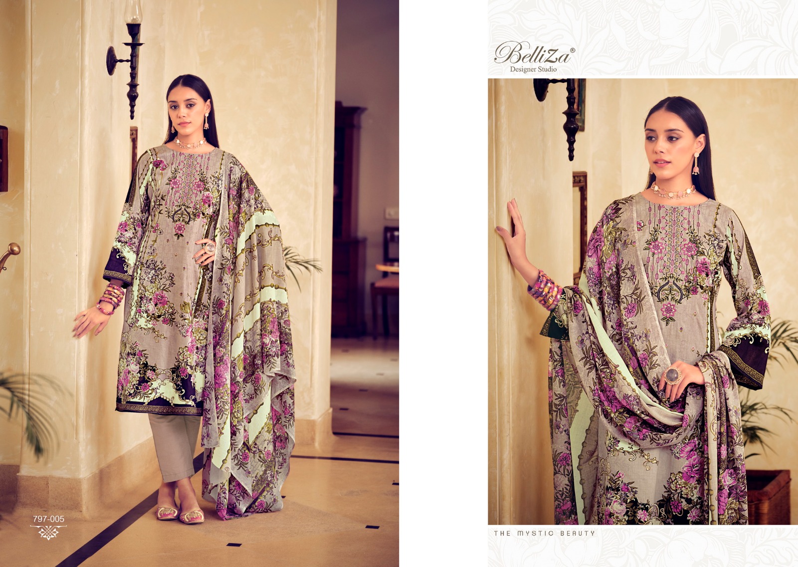 belliza designer studio naira vol 9 cotton innovative look salwar suit catalog