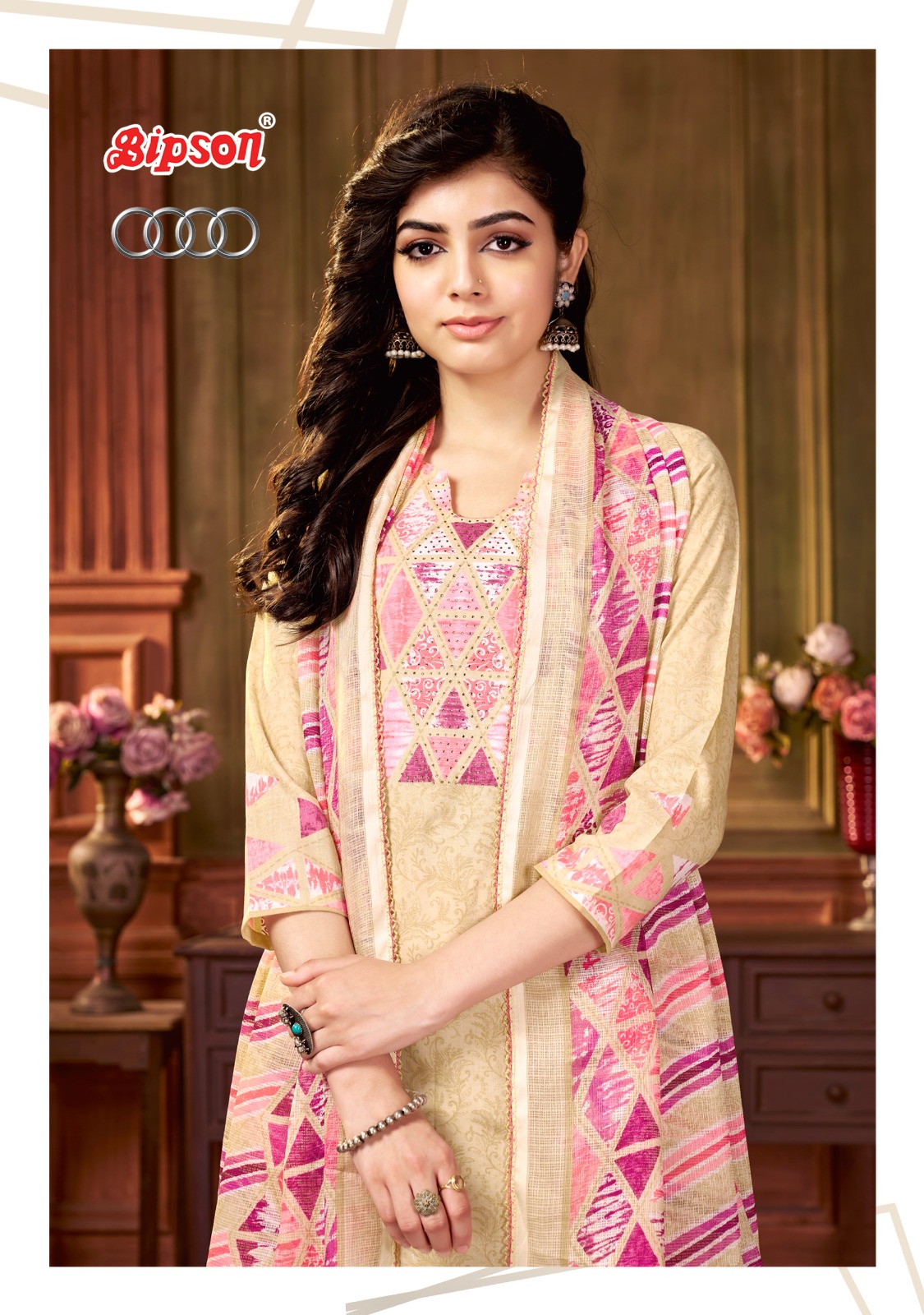 bipson audi 2230 cotton regal look salwar suit catalog