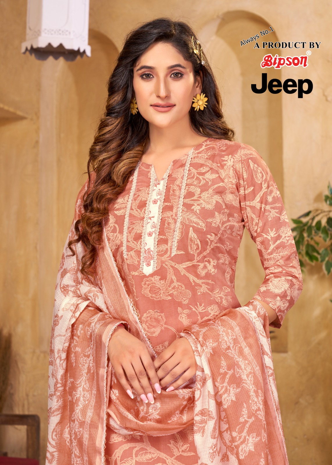 bipson jeep 2234 cotton exclusive look salwar suit catalog