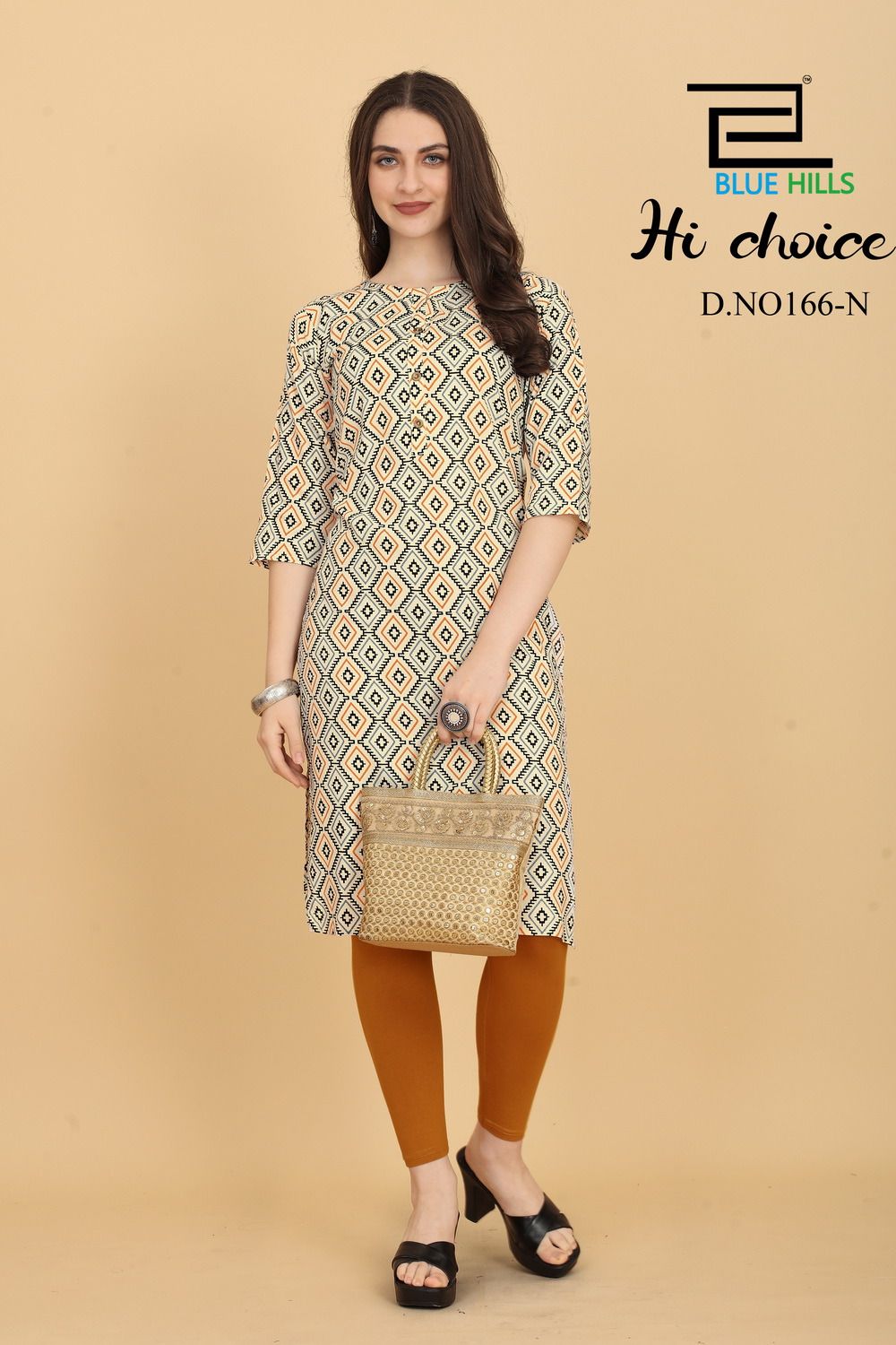 blue hills hichoice rayon decent look kurti catalog