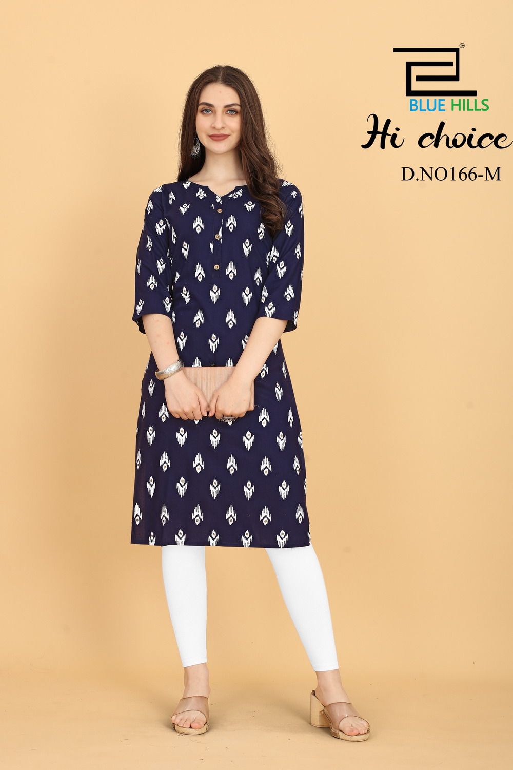 blue hills hichoice rayon decent look kurti catalog