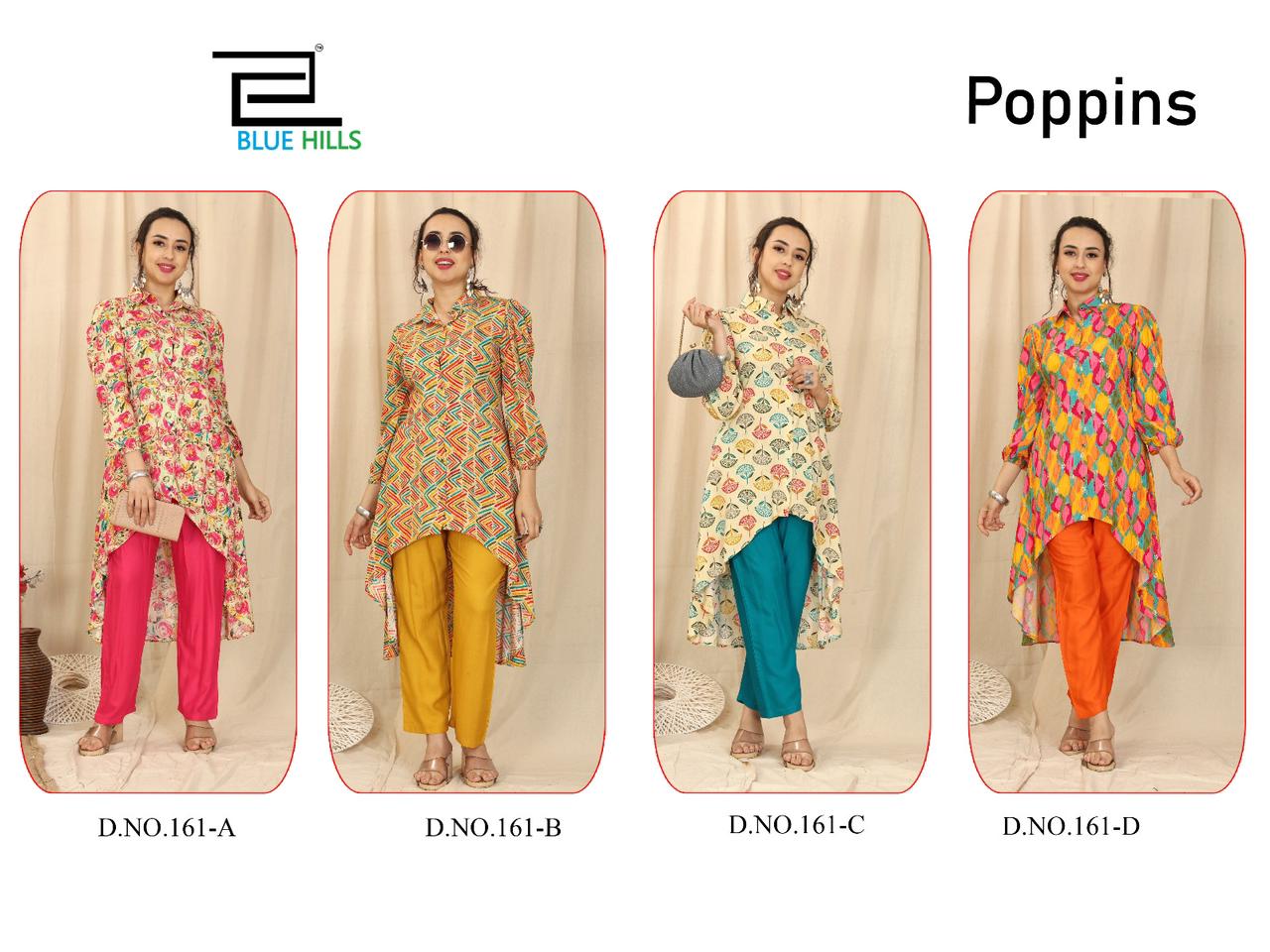 blue hills poppins rayon decent look top pent catalog