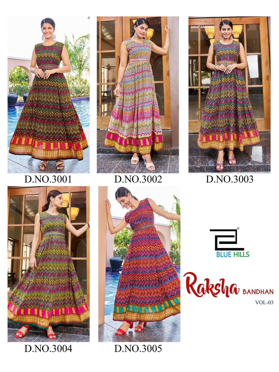 blue hills Rakhsha Bandhan VOL 3 rayon exclusive print kurti catalog