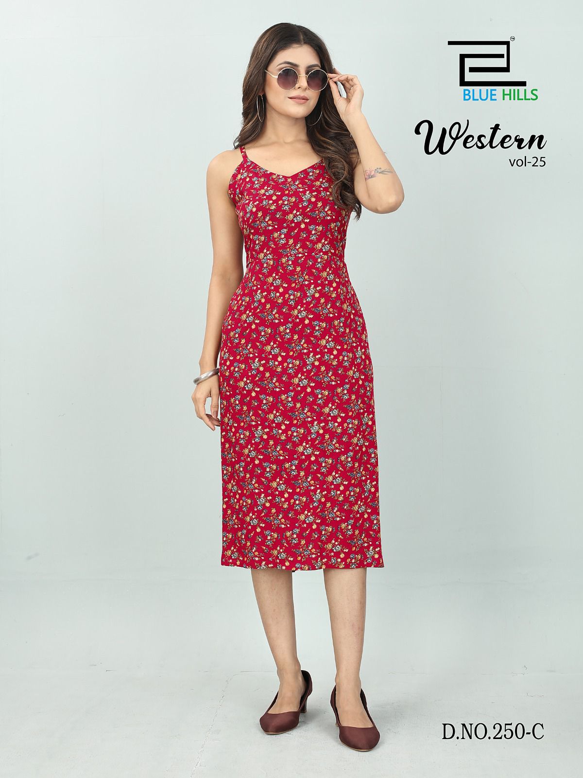 blue hills Western Vol 25 rayon stylish look kurti catalog