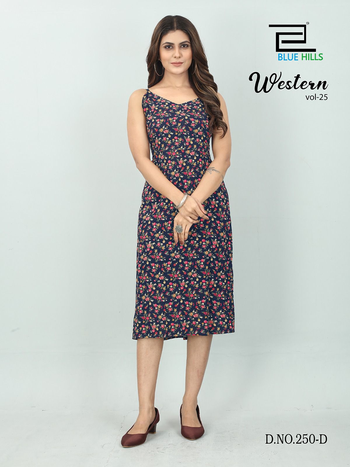 blue hills Western Vol 25 rayon stylish look kurti catalog