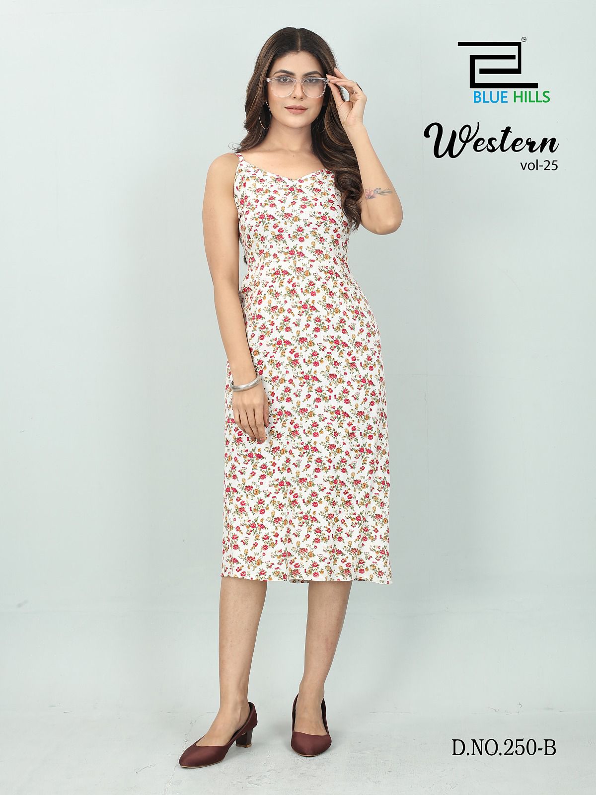 blue hills Western Vol 25 rayon stylish look kurti catalog