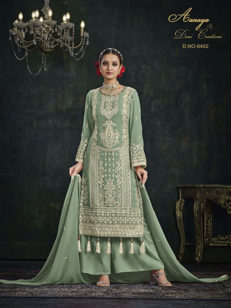 dani aanaya 164 georggete innovative look salwar suit catalog