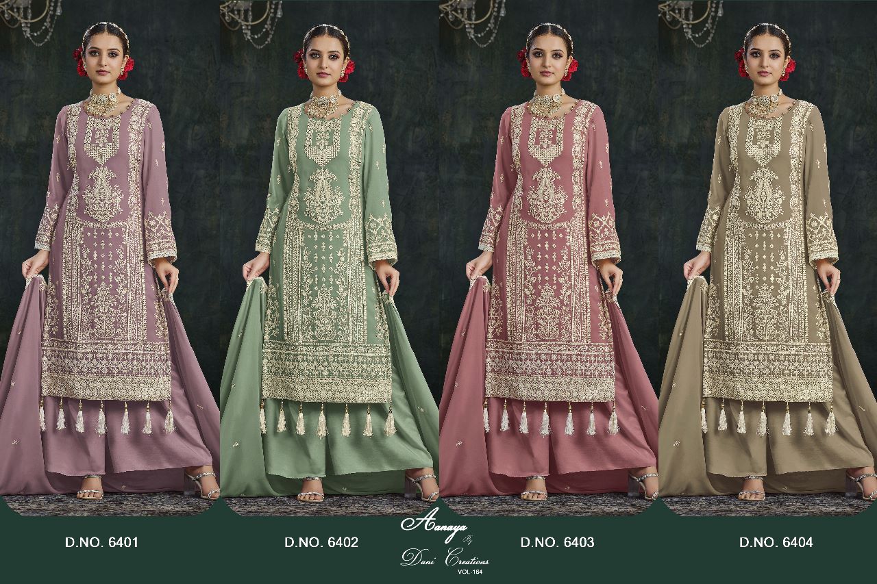 dani aanaya 164 georggete innovative look salwar suit catalog