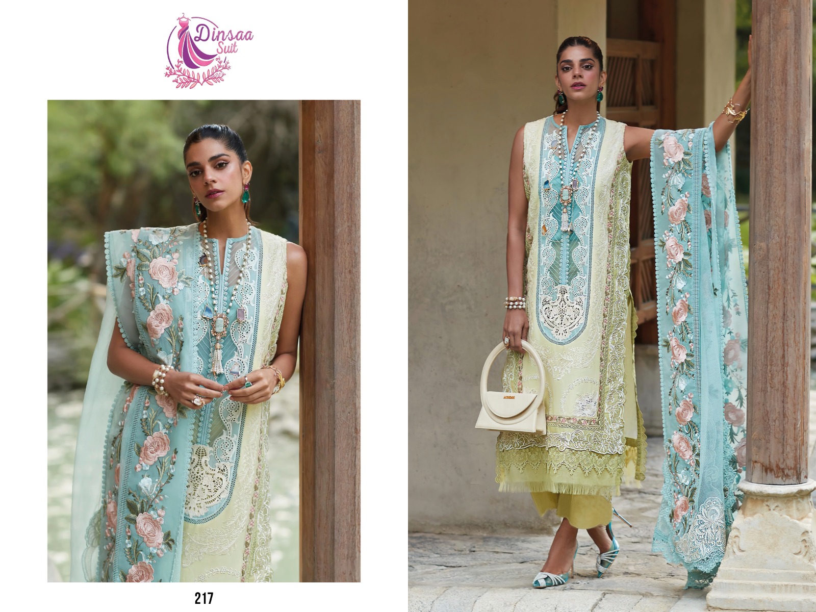 dinsaa suit DINSAA 217 Salwar Kameez Cotton Singles