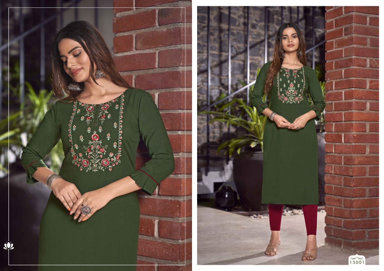 kalaroop by kajree lily 24 rayon innovative look kurti catalog