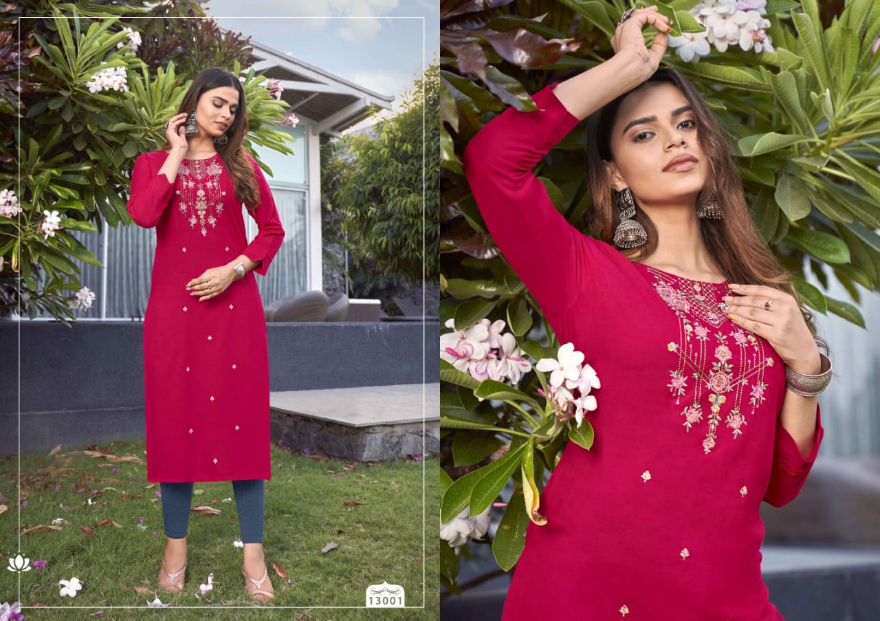 kalaroop by kajree lily 24 rayon innovative look kurti catalog