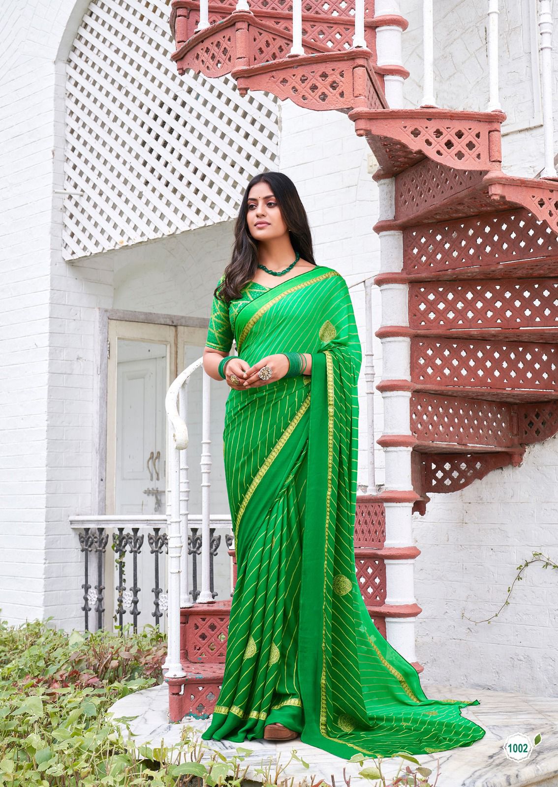 lt saree kashvi creation drishyam dull moss innovative look saree catalog