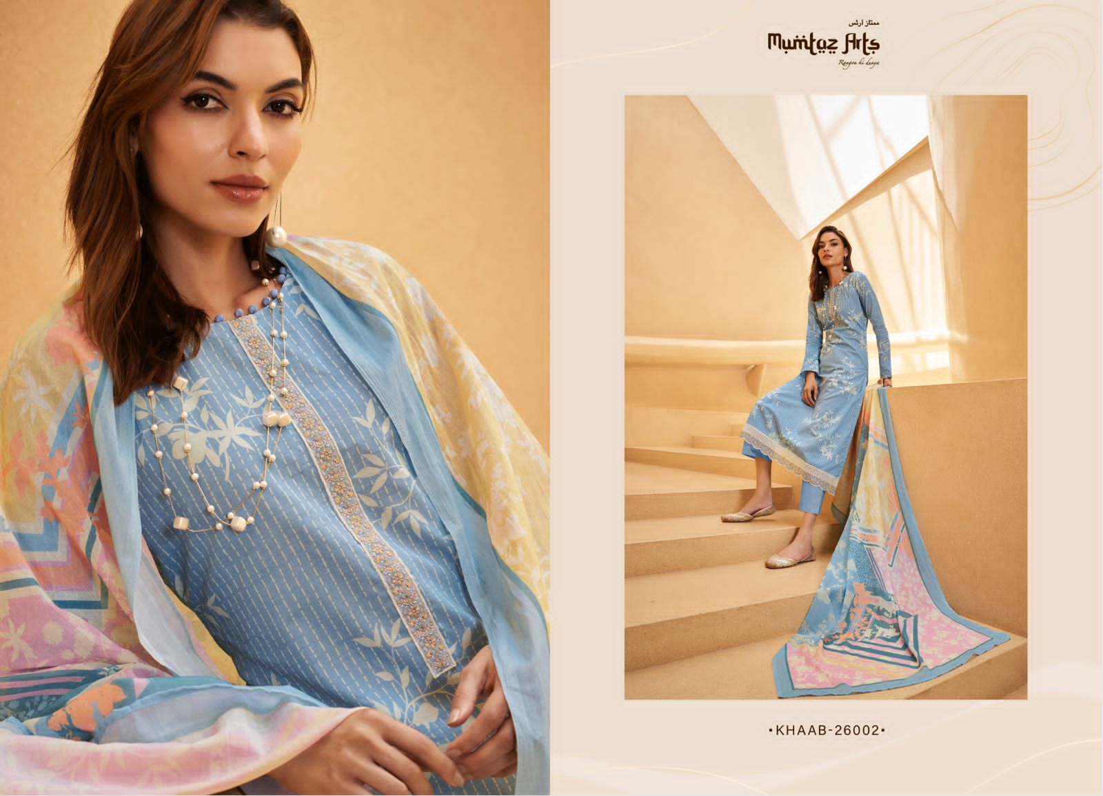 mumtaz art khaab nx  lawan cotton exclusive print salwar suit catalog