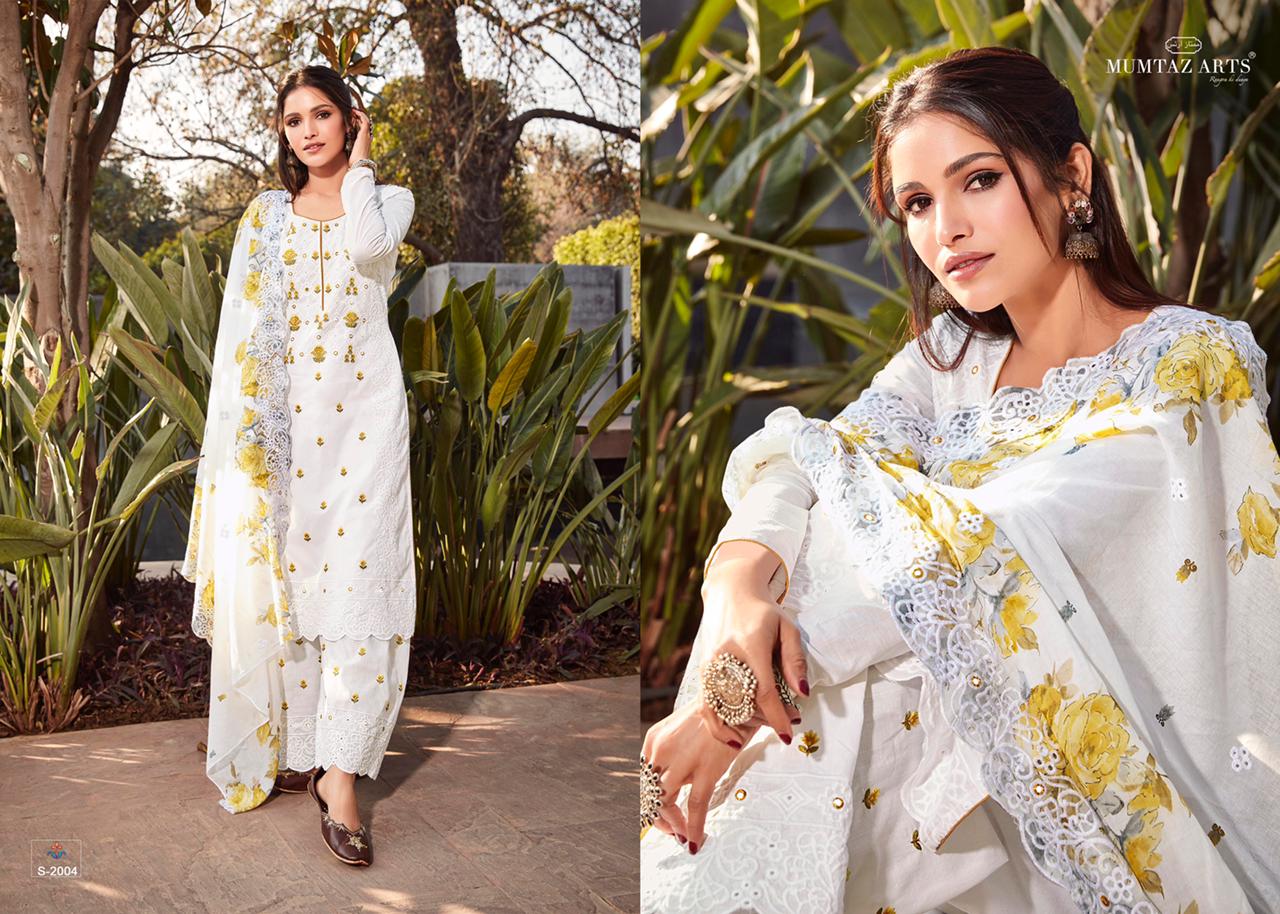 mumtaz arts Shades Of Summer pure lawn elegant look salwar suit catalog