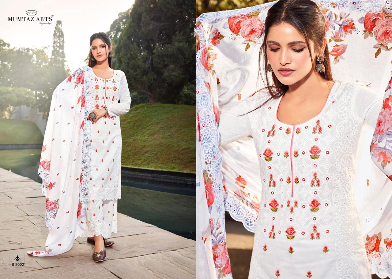 mumtaz arts Shades Of Summer pure lawn elegant look salwar suit catalog