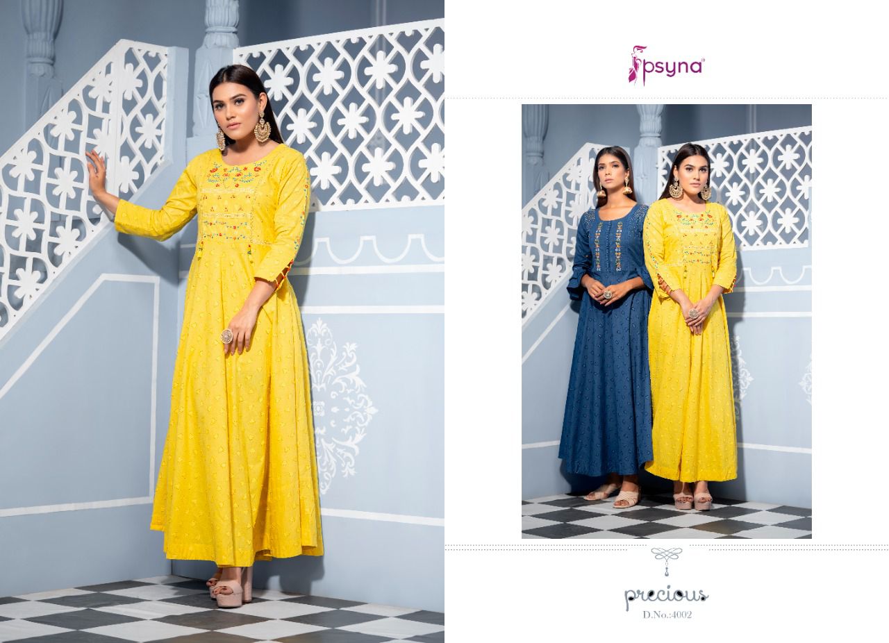 psyna precious vol 4 cotton innovalive Embro Classy Gowns catalog