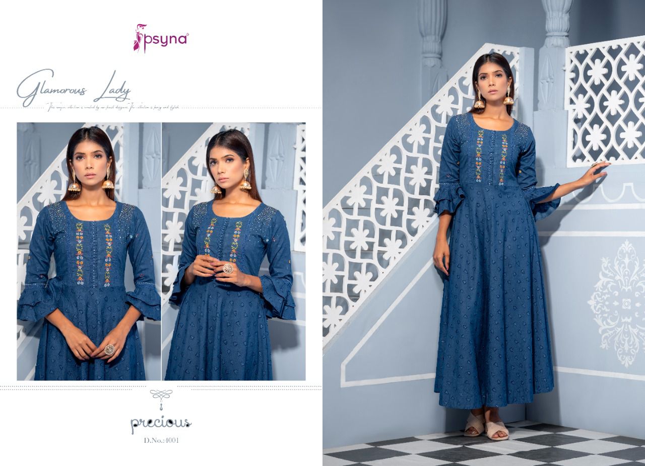 psyna precious vol 4 cotton innovalive Embro Classy Gowns catalog