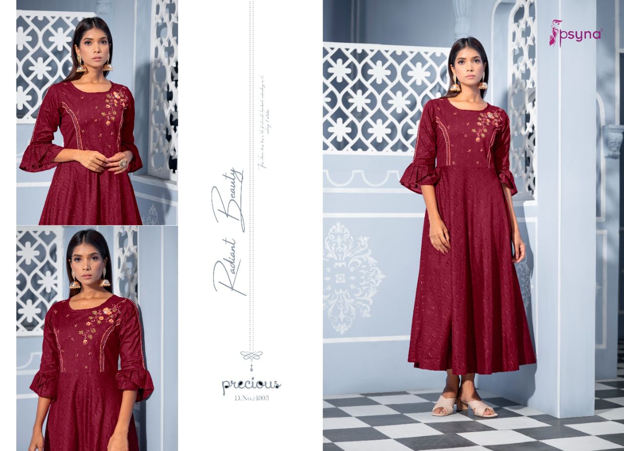 psyna precious vol 4 cotton innovalive Embro Classy Gowns catalog