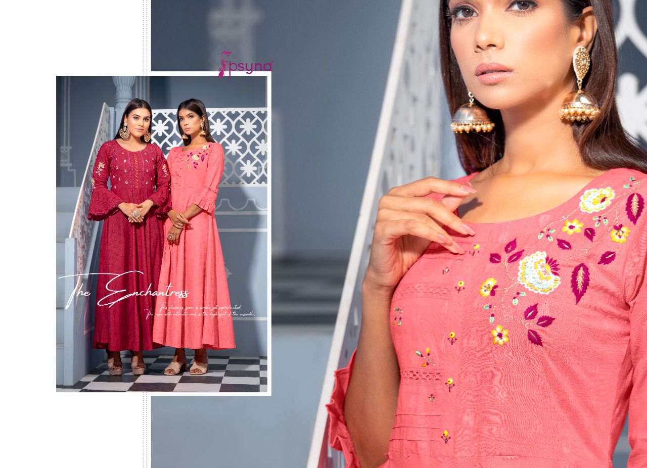 psyna precious vol 4 cotton innovalive Embro Classy Gowns catalog